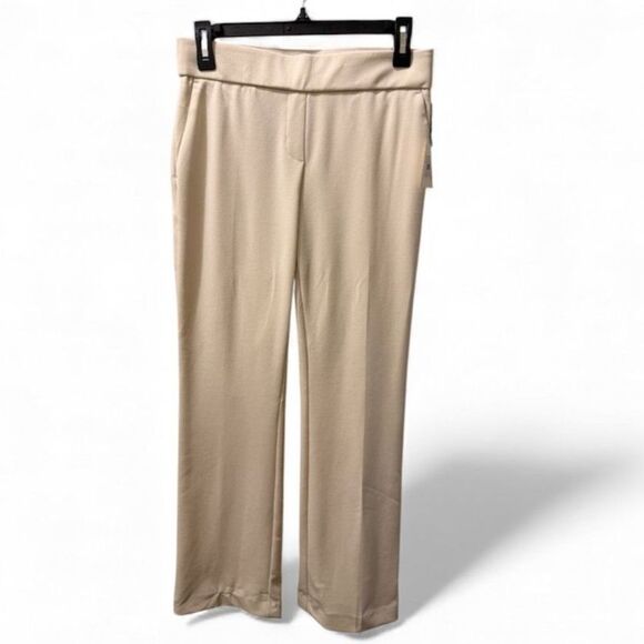 Anne Klein, Cream Trouser Pant, Size Petite Small (NWT) (Flaw) - Picture 2 of 8